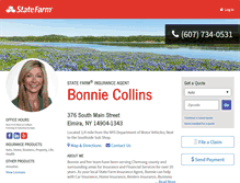 Tablet Screenshot of bonniecollinsagency.com